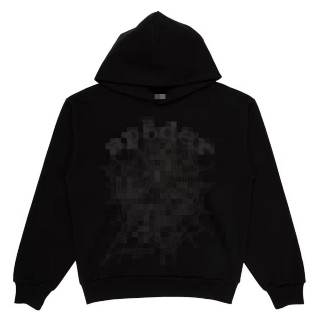 Sp*der Hoodie Black-White/All Black