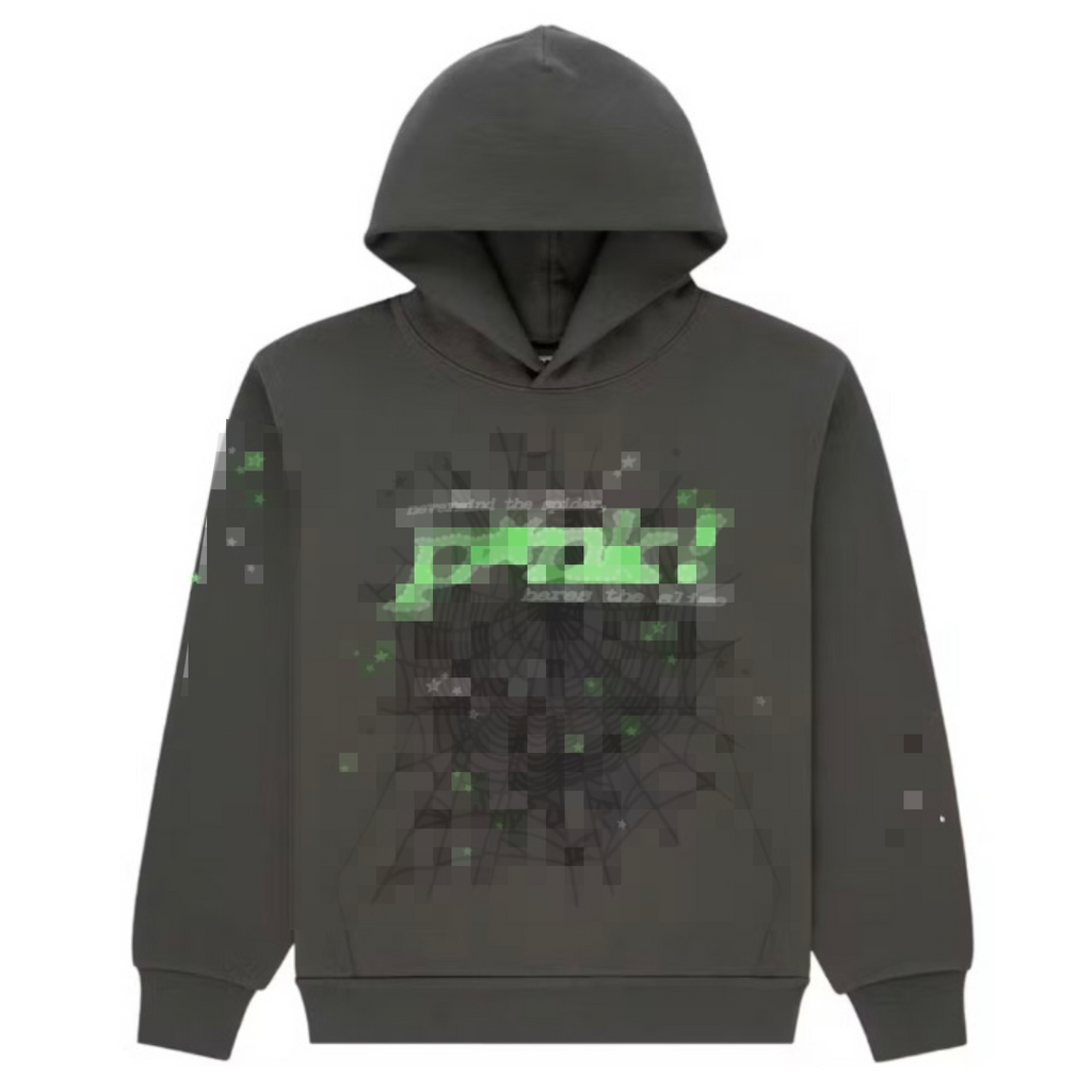 Sp*der Hoodie Dark Gray/ Light Gray