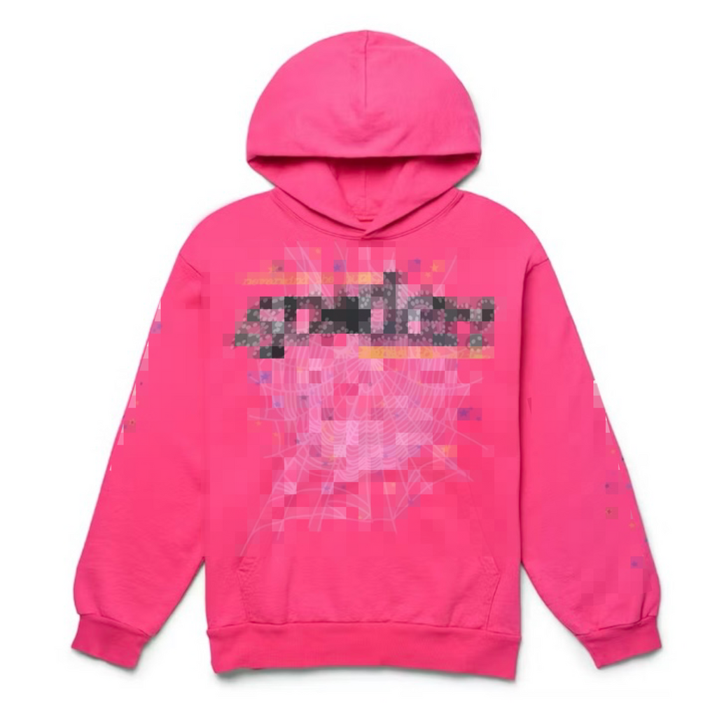 Sp*der Hoodie Pink/Blue